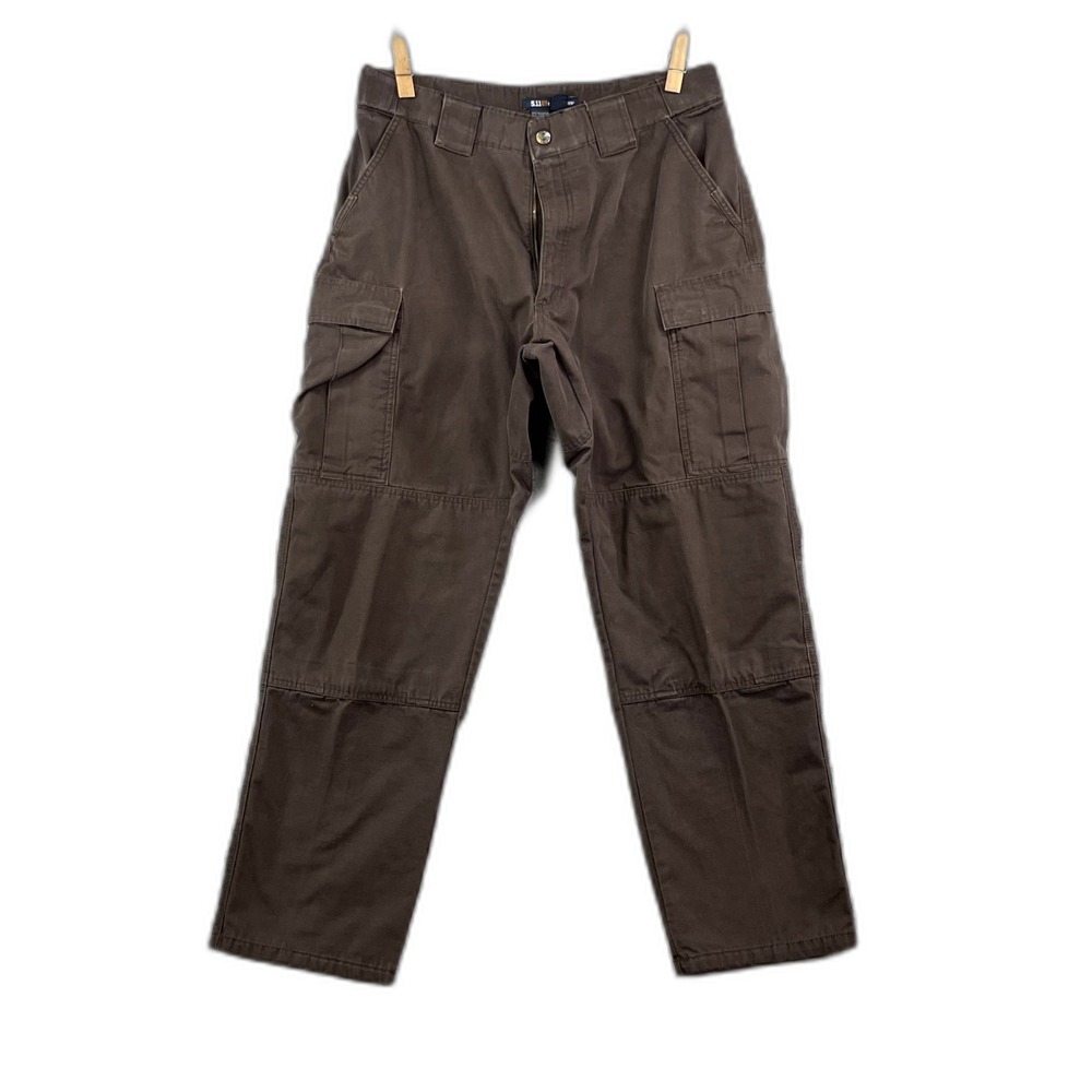 5.11 Tactical Cargo Pants Men Large Brown Ripstop Uniform Workwear Outdoor Skate